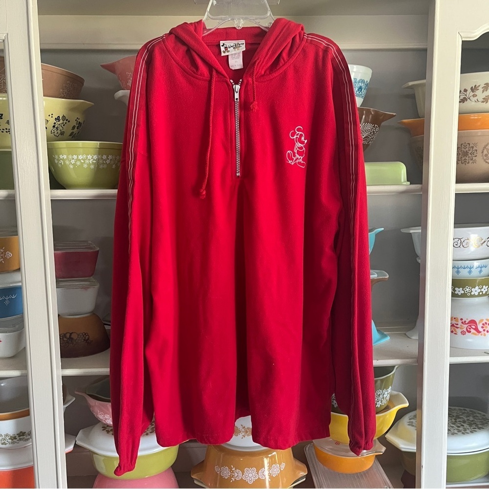 Walt Disney World Red Quarter-Zip Shirt - Size XL